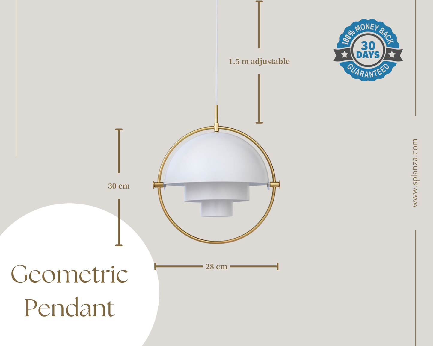 Geometric Pendant - Modern Ceiling Light