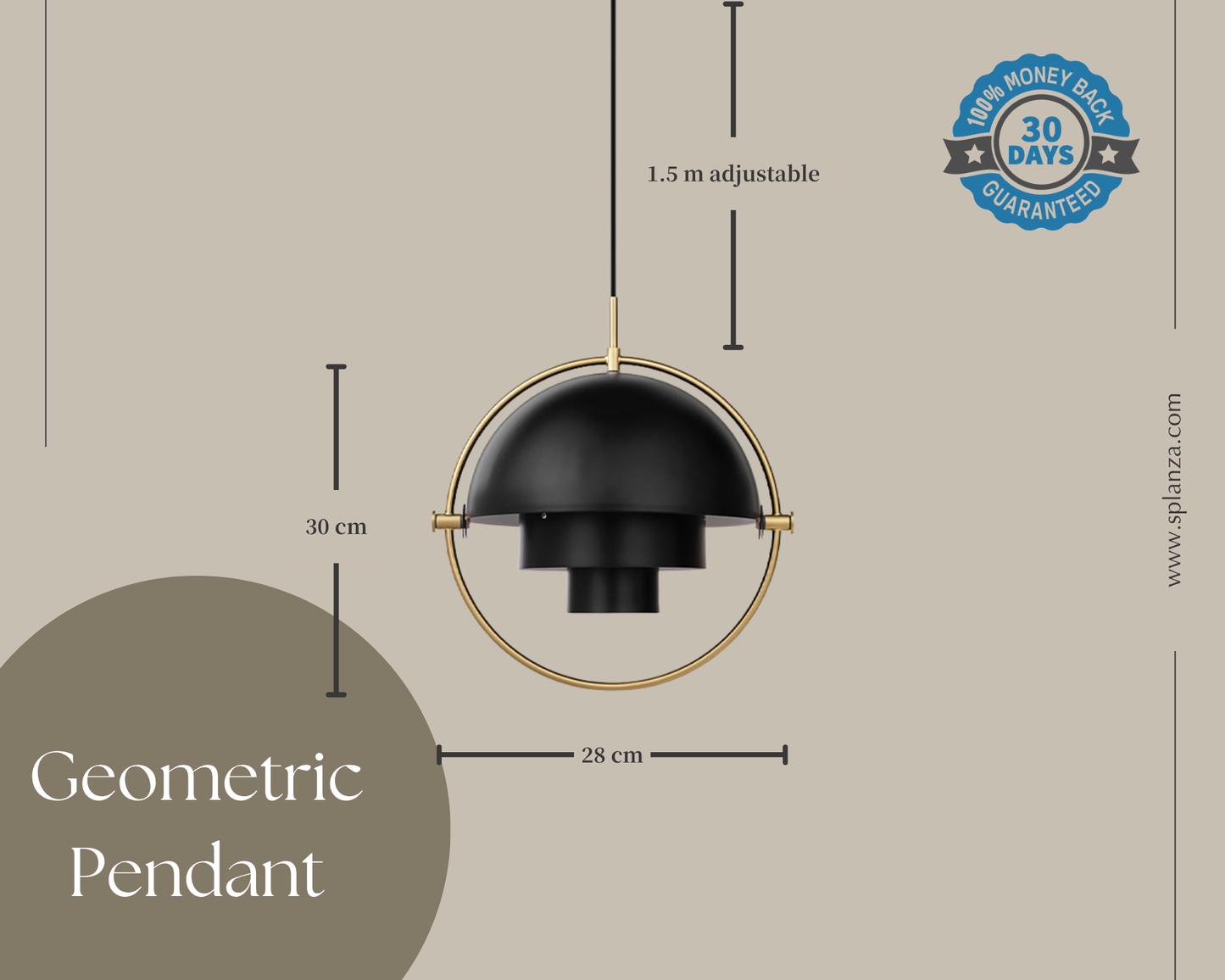 Geometric Pendant - Modern Ceiling Light